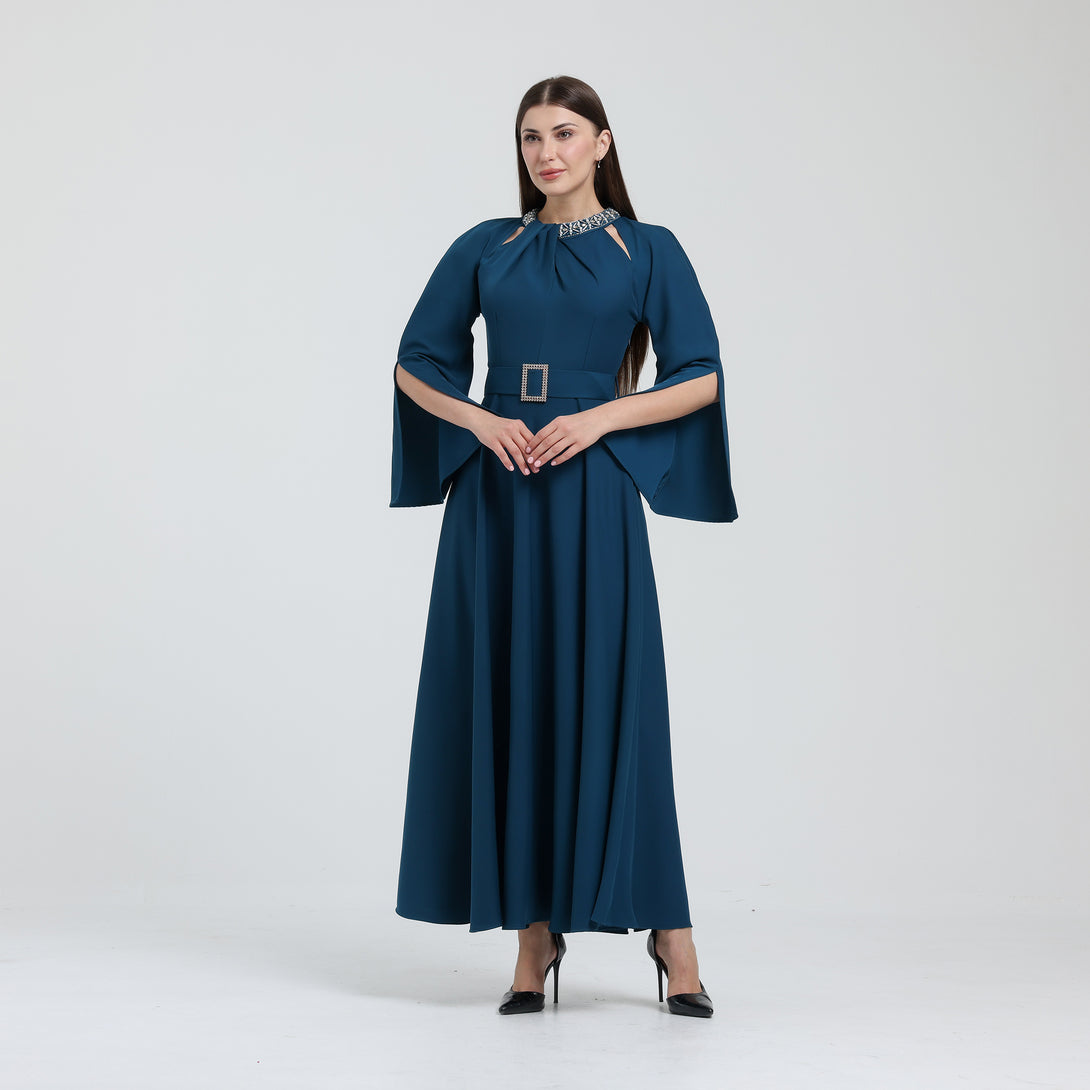 فستان سيراميك بقصة كلوش - Rosemet