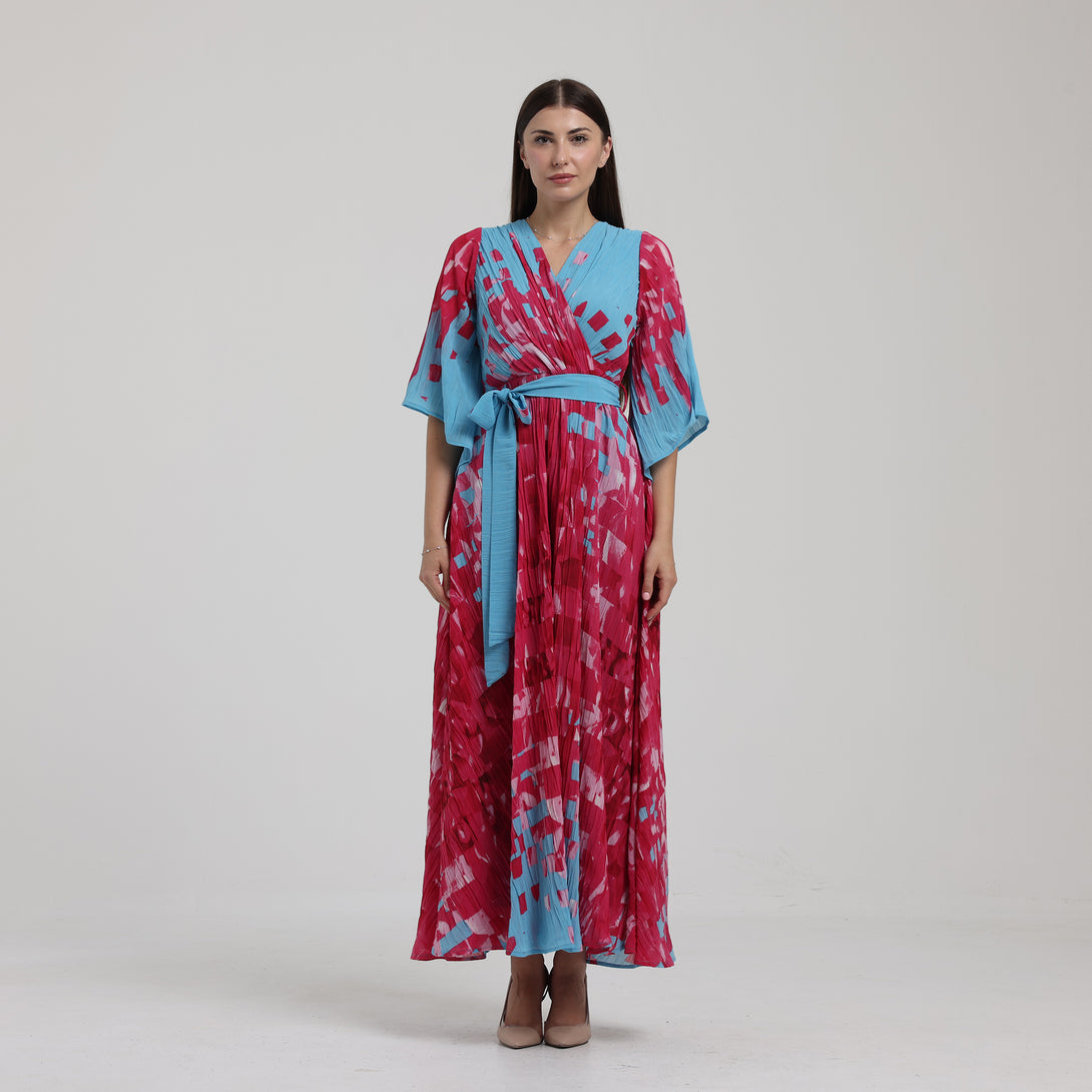 فستان بليسية بطبعات - Rosemet