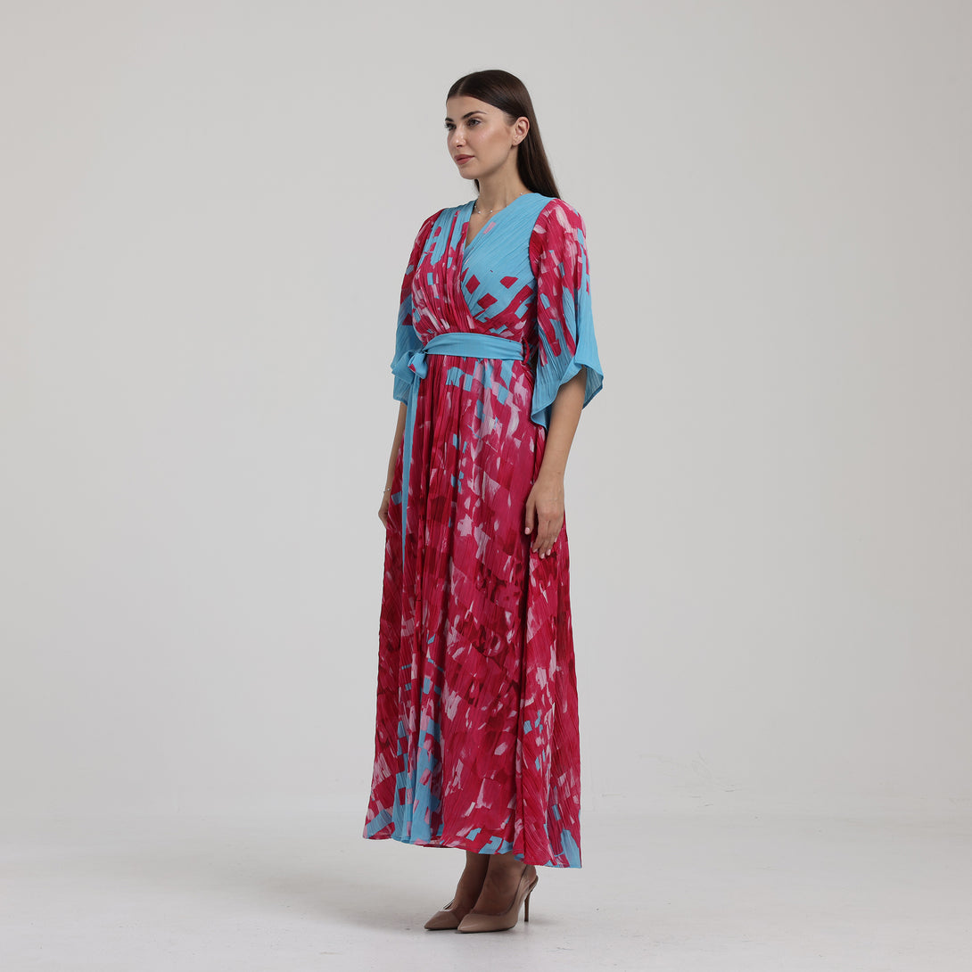 فستان بليسية بطبعات - Rosemet