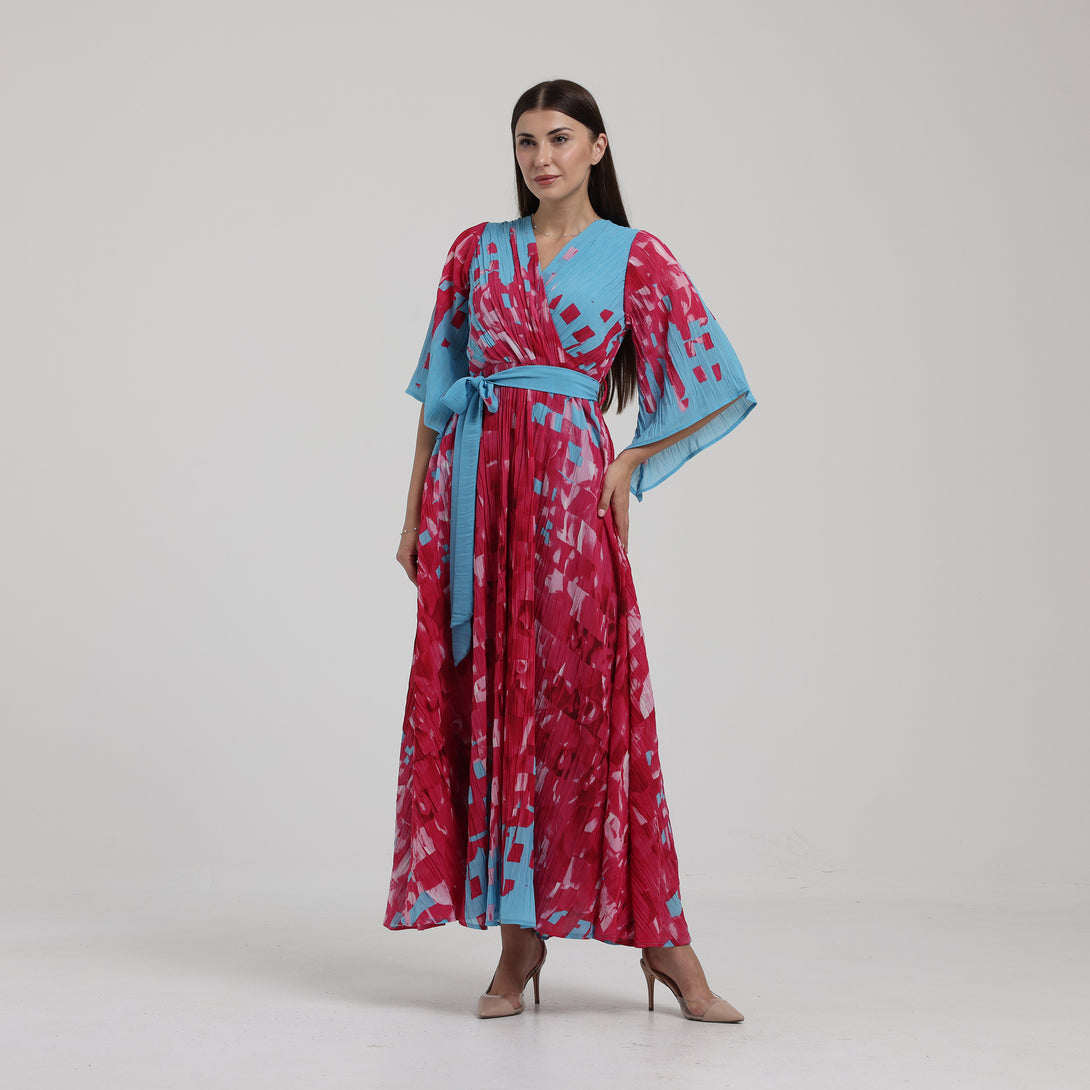 فستان بليسية بطبعات - Rosemet