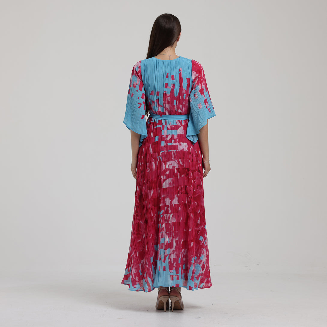 فستان بليسية بطبعات - Rosemet