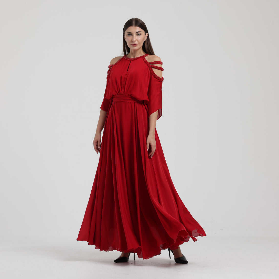 فستان سهره بكلوش واسع - Rosemet