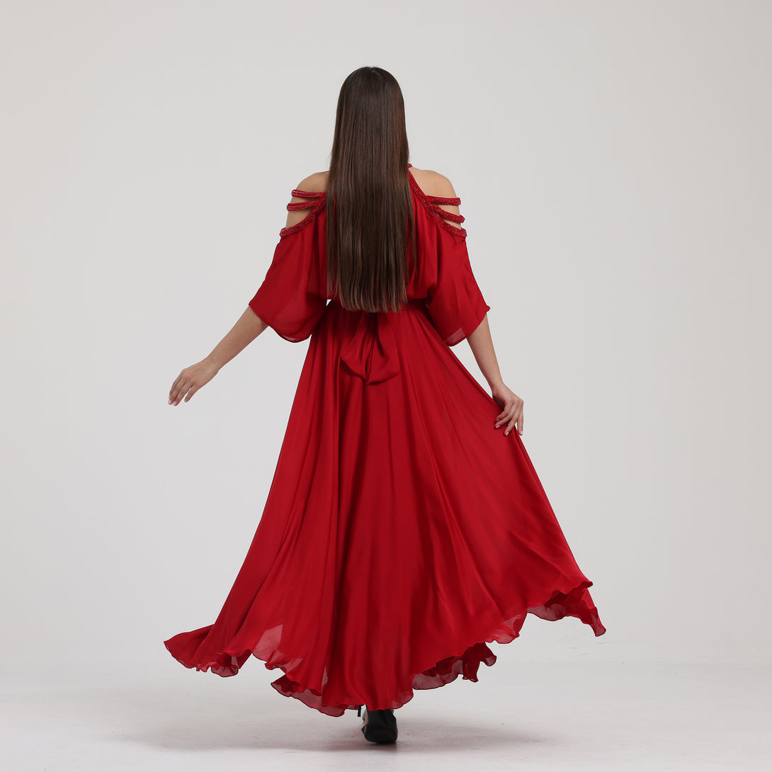 فستان سهره بكلوش واسع - Rosemet