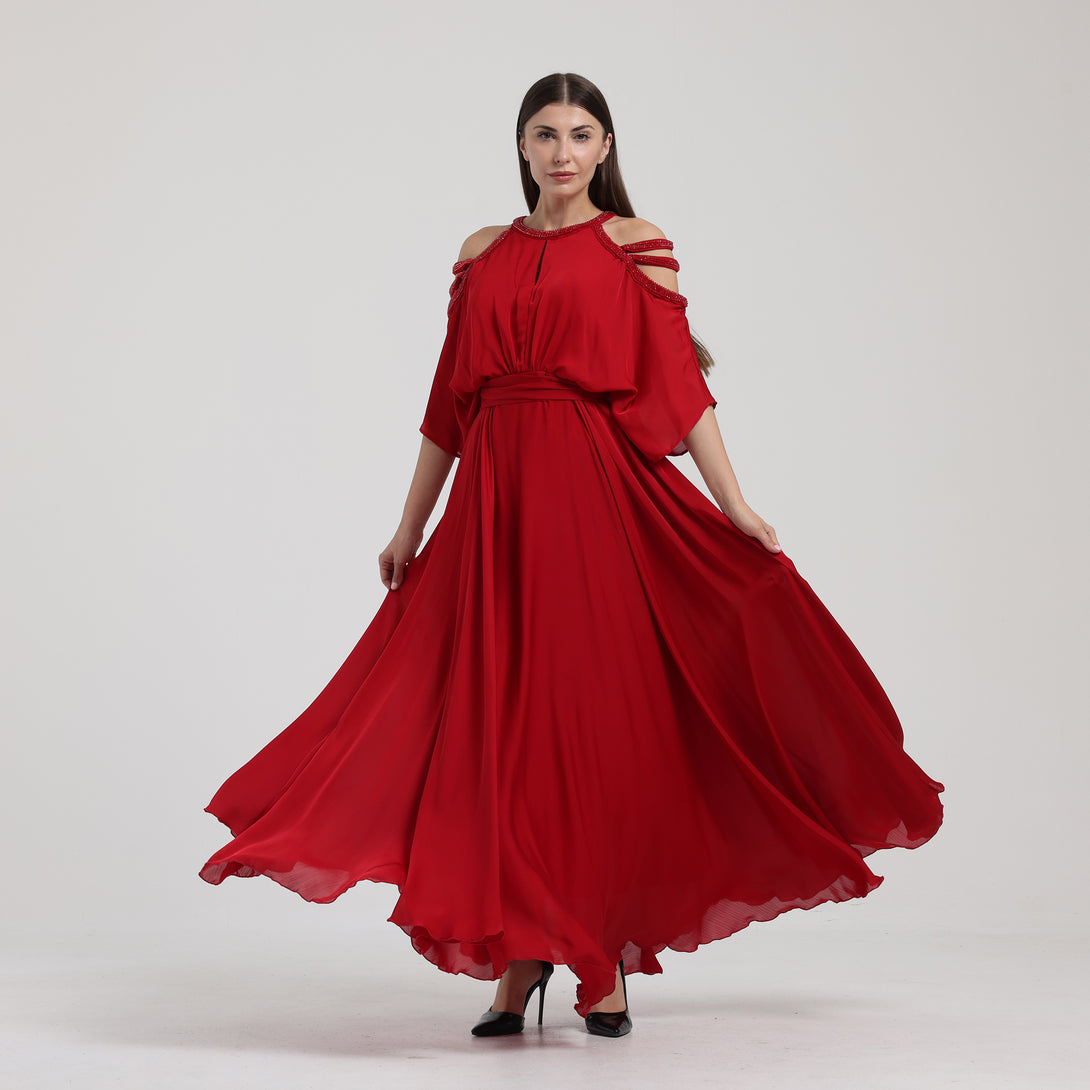 فستان سهره بكلوش واسع - Rosemet