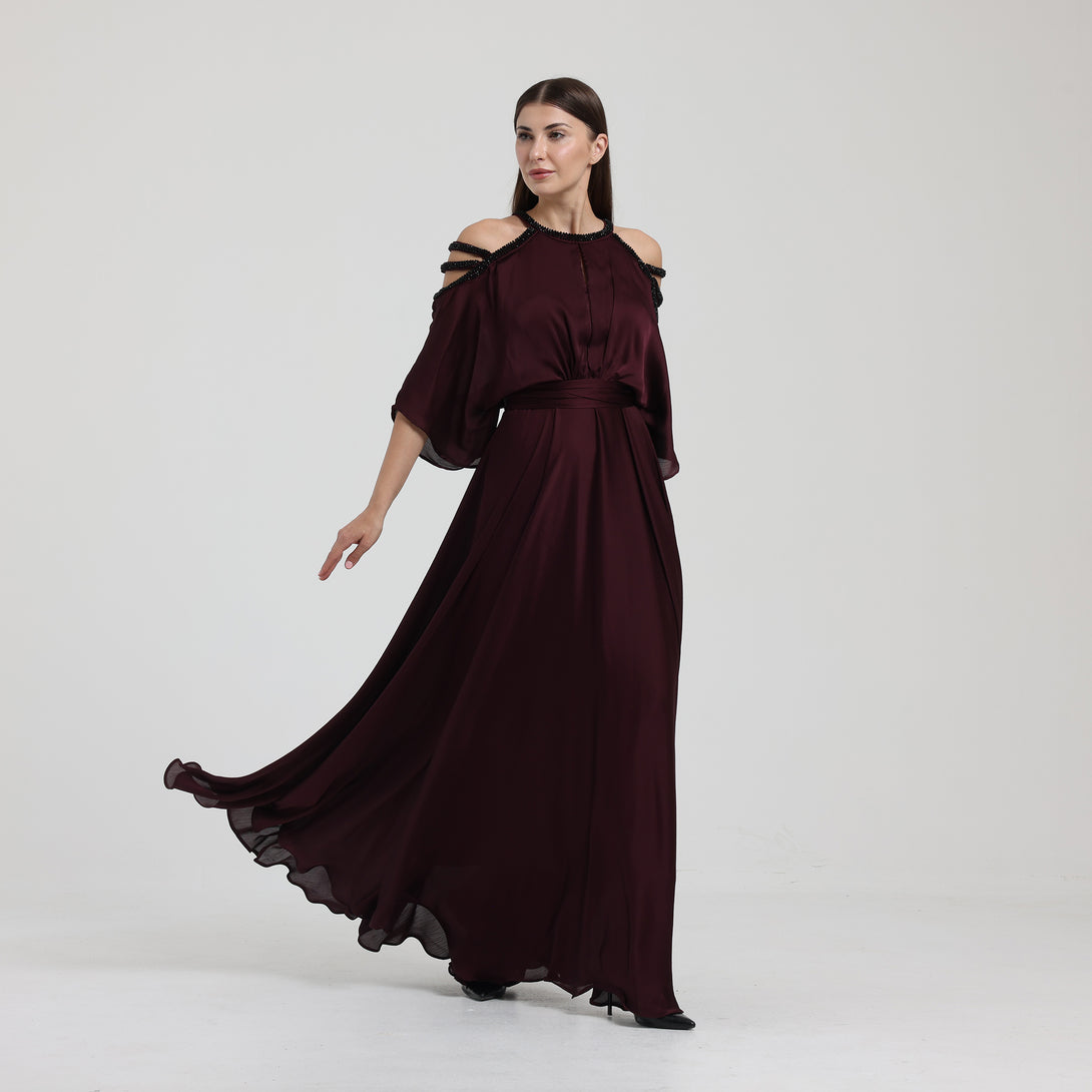 فستان سهره بكلوش واسع - Rosemet