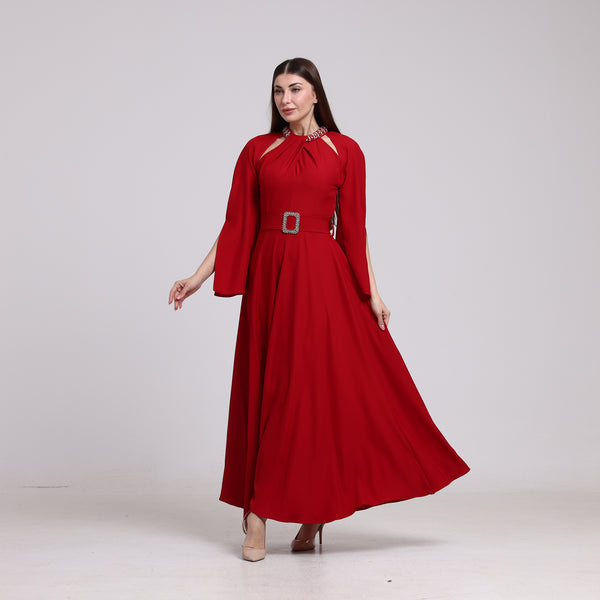 فستان سيراميك بقصة كلوش - Rosemet