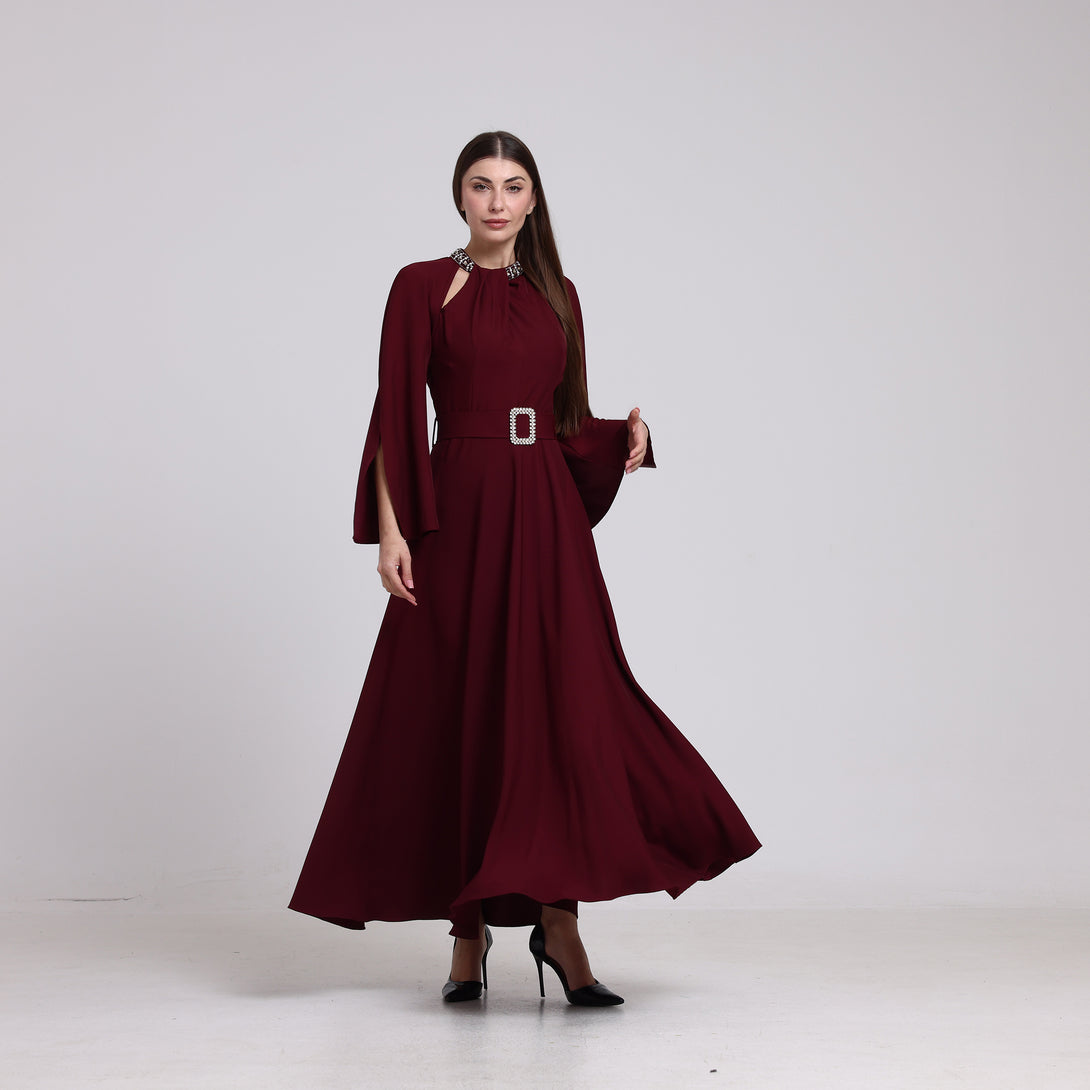 فستان سيراميك بقصة كلوش - Rosemet