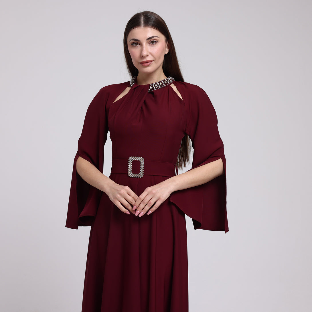 فستان سيراميك بقصة كلوش - Rosemet