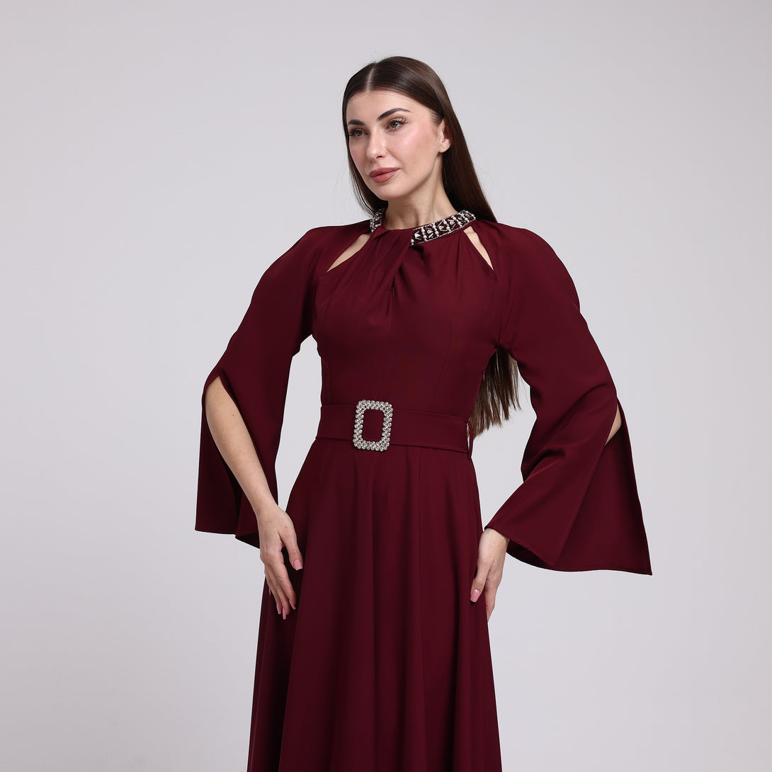 فستان سيراميك بقصة كلوش - Rosemet