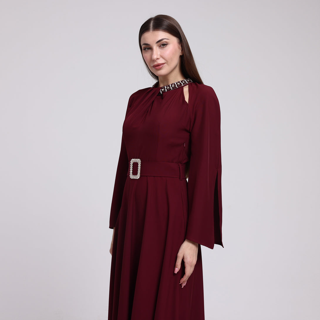 فستان سيراميك بقصة كلوش - Rosemet