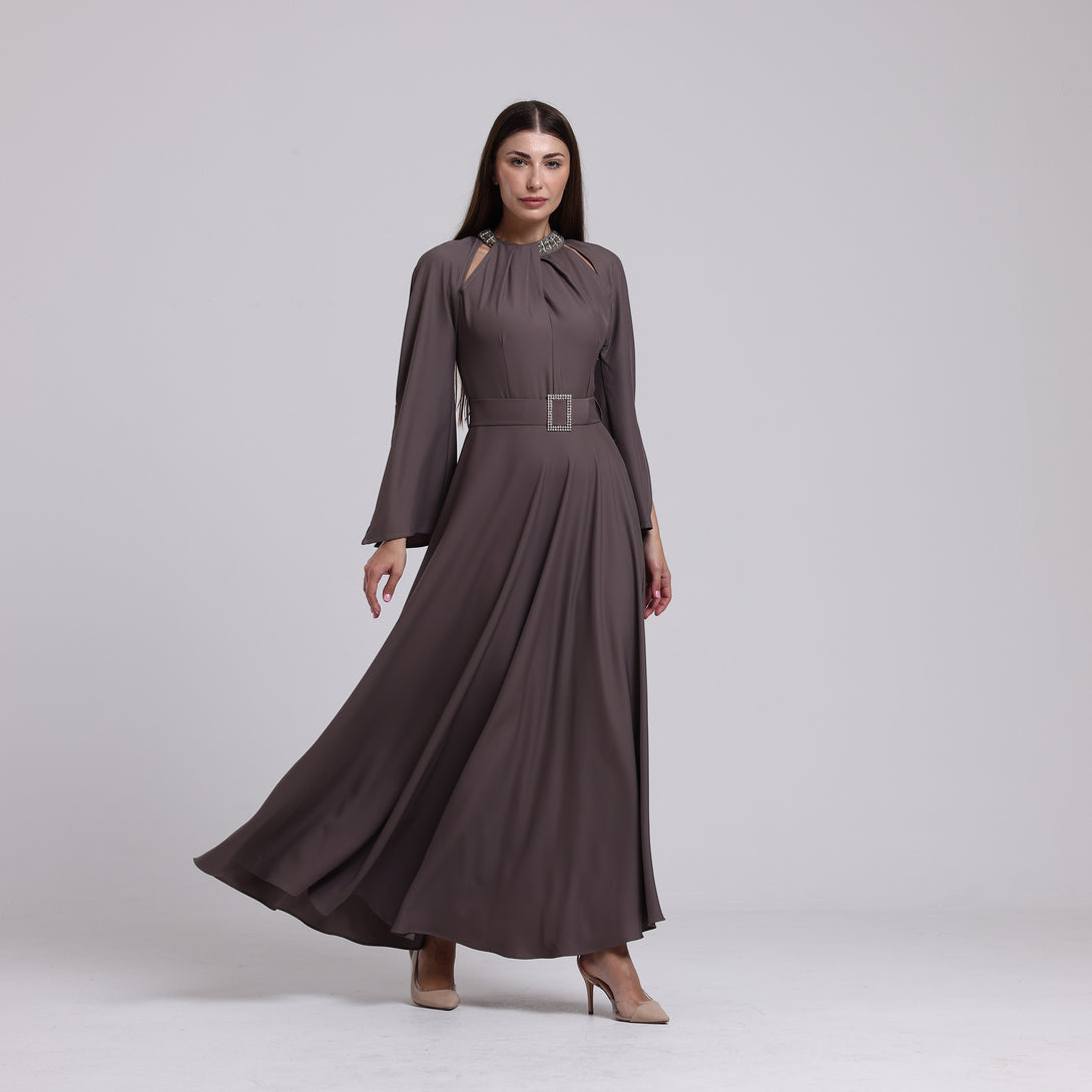 فستان سيراميك بقصة كلوش - Rosemet