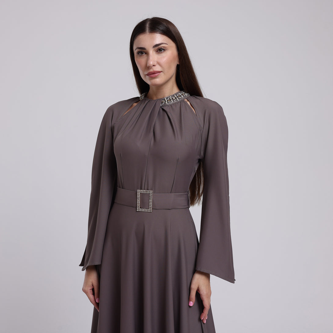 فستان سيراميك بقصة كلوش - Rosemet