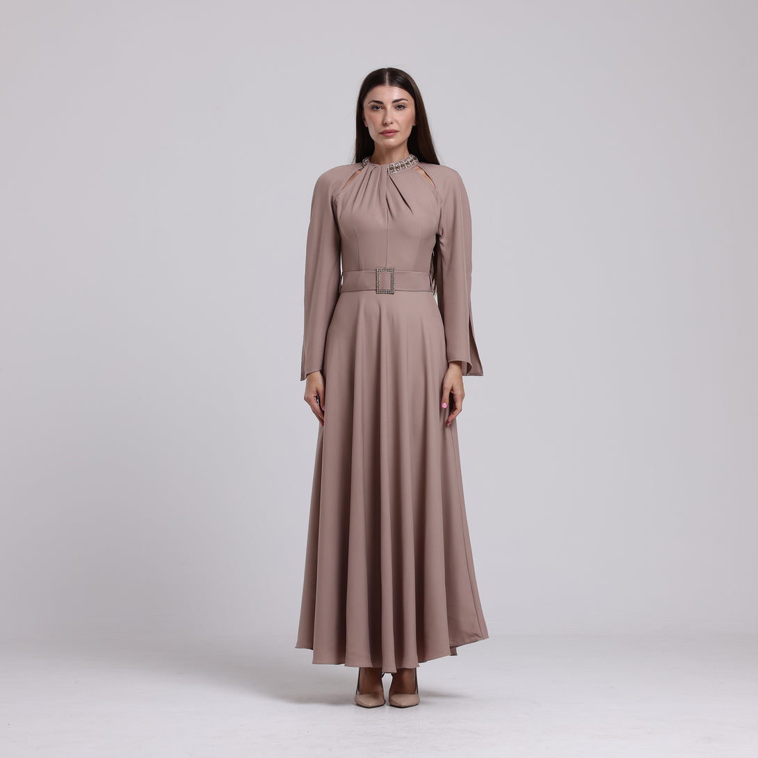 فستان سيراميك بقصة كلوش - Rosemet