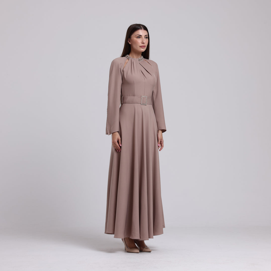 فستان سيراميك بقصة كلوش - Rosemet