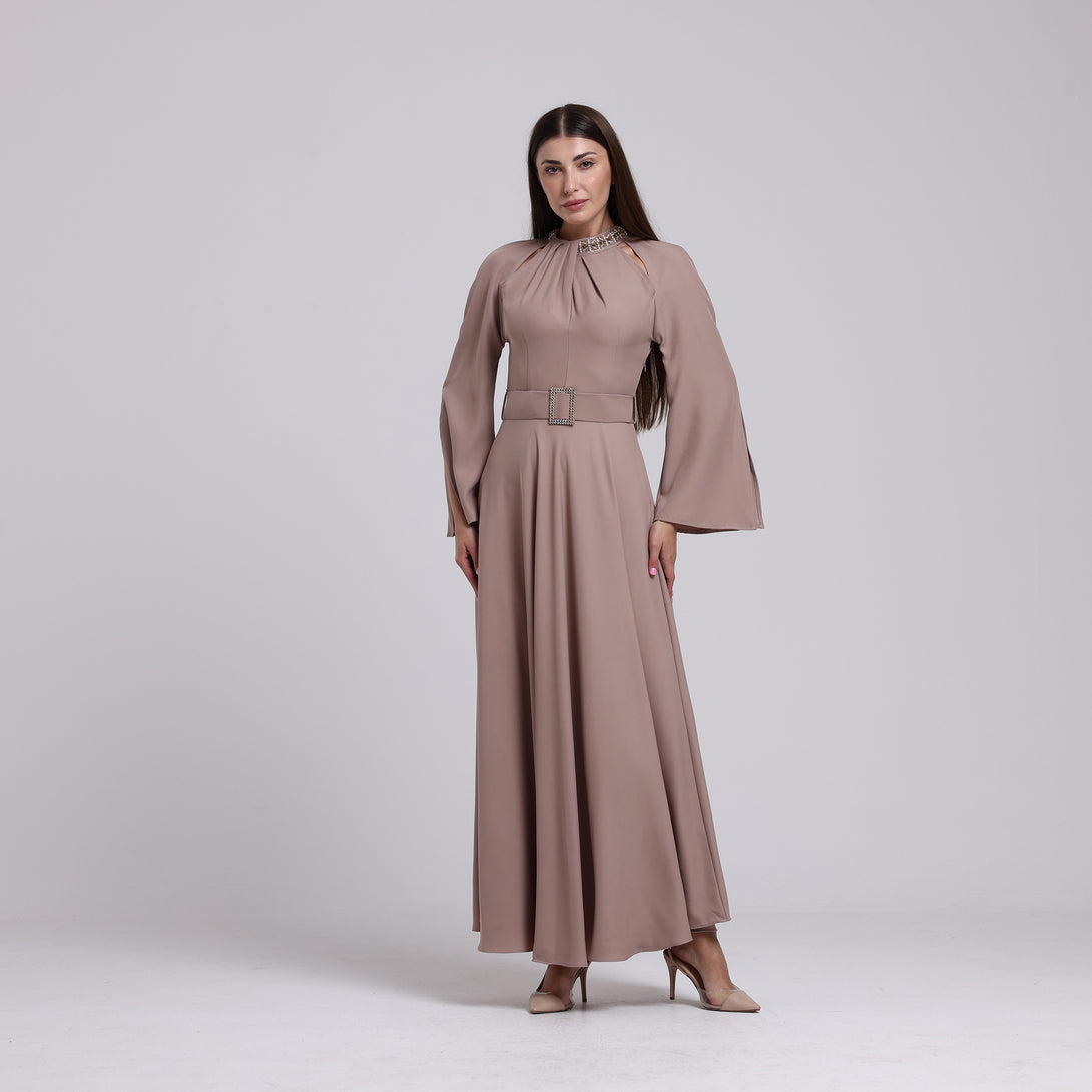 فستان سيراميك بقصة كلوش - Rosemet